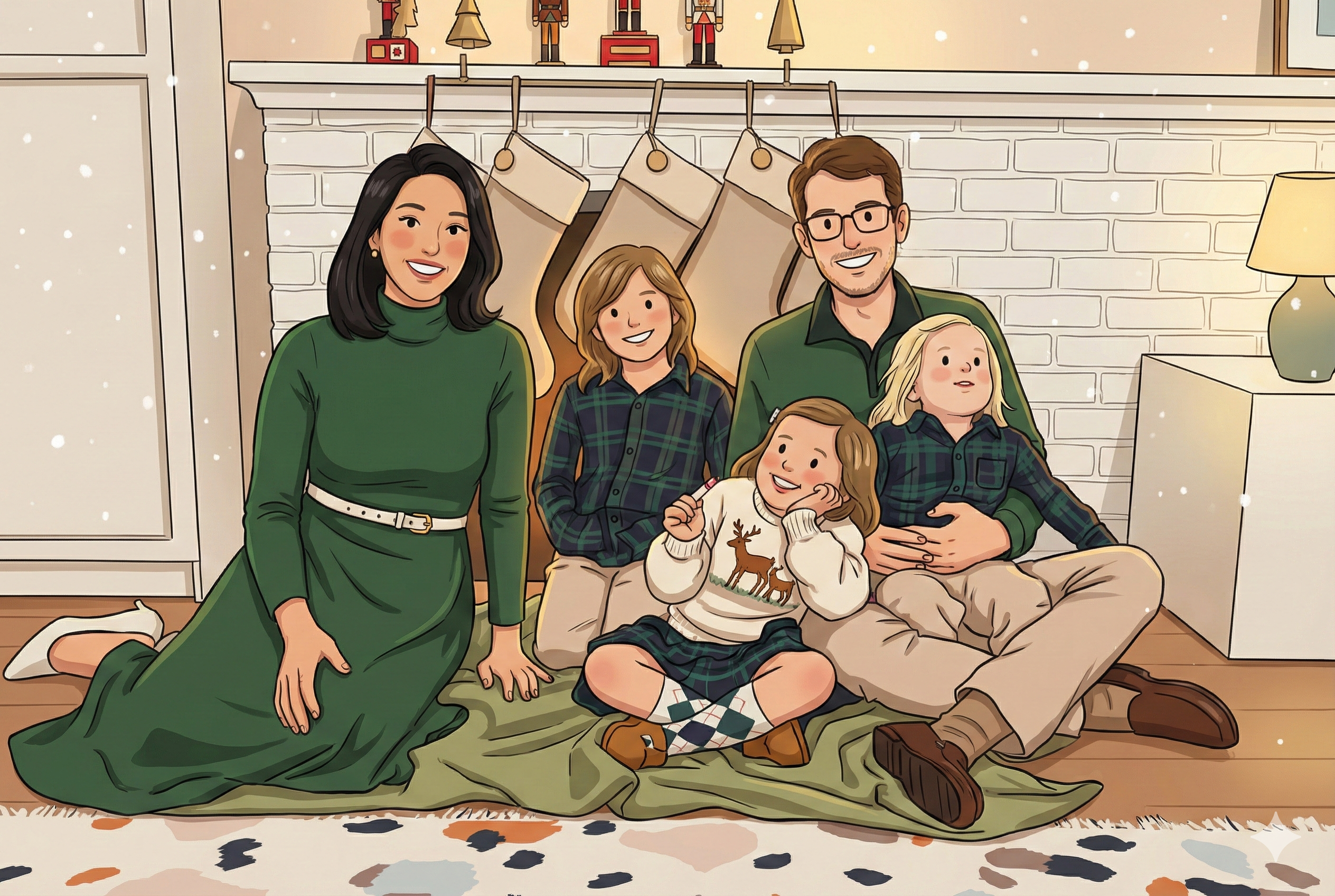 Andre Rodrigues with family